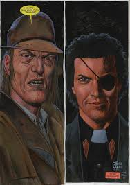 PREACHER AND SAINT OF KILLERS PAINTING ( 2014, GLENN FABRY ) JESSE CUSTER &  THE SAINT OF KILLERS BASED ON THE FINALE PAGE OF PREACHER #60, in  ComicLINK.Com Auctions's CLOSED FEATURED AUCTION