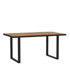 Product details wood natural oak veneer legs graphite grey top design classic legs design . Dining Table With Metal Legs Wayfair Co Uk