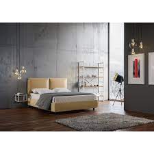 Quando acquisti un letto a cassettoni, soddisfi una necessità primaria fondamentale, specialmente se la metratura della tua camera da letto non. Letto Con Contenitore Matrimoniale Antea Imbotitto In Ecopelle Bianco Fango E Nocciola