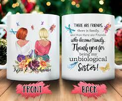 Thank You for Being My Unbiological Sister Step Sister Soul - Etsy |  Friendship gifts, Friend mugs, Best friend mug