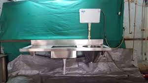 400 sluice sink with slop hopper