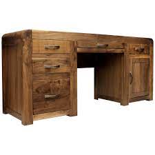 Average rating:4.3out of5stars, based on133reviews133ratings. Hampshire Solid Walnut Twin Pedestal Computer Desk Free Uk Delivery