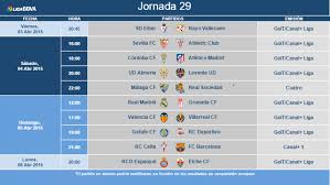 Estadística patrocinada por participan automáticamente por el título de campeón de la liga mx en los torneos guard1anes 2020 y clausura 2021, los doce primeros clubes de la tabla. Horarios De La Jornada 29 De La Liga Bbva Laliga