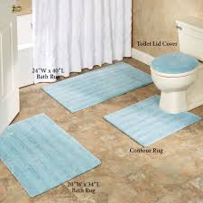 Sears carries bath rugs in styles and colors that fit any bathroom. Comforel Toilet Lid Covers Or Striped Bath Rugs