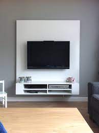Wall hanging tv cabinet bench set high gloss front white kogan com. Build Tv Furniture Tips