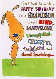 First birthday greetings for grandson!!! Grandson Happy Birthday Card Traditional High Quality Nice Verse Greeting Cards Invitations Greeting Cards Party Supply