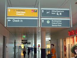 Munich Airport Munich Airport Signage Highway Signs
