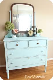 Dear Emmeline Benjamin Moore Old Pickup Blue Dresser Blue Dresser Furniture Makeover Shabby Chic Dresser