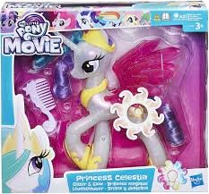 Hasbro My Little Pony Movie Leuchtzauber Prinzessin Celestia Puppe Brinquedos Para Meninas Casa De Bonecas Meninas With the my little pony explore equestria crystal empire castle, kids can go on a royal journey to the home of princess cadance as she introduces her new foal to the crystal this set includes the 3 princesses from my little pony celestia, luna, and cadance. hasbro my little pony movie