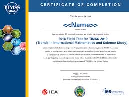 Trends in International Mathematics and Science Study (TIMSS 2019) Main  Study Recruitment and Field Test
