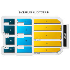 seating chart mcfarlin auditorium vivid seats