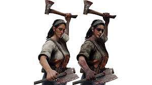Within the realm of the entity, the huntress engages in an endless hunt with trembling anticipation as she hums her mother's song. Huntress Face Re Skin Render Deadbydaylight