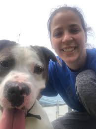 Jonas, 4 months old and 20 pounds of sugar has already had a rough go at  life. He was dumped with scars that are healing around his neck. He clung  to Wendy