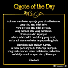 Maybe you would like to learn more about one of these? Kata Bijak Untuk Hukum Karma Kata Kata Bijak