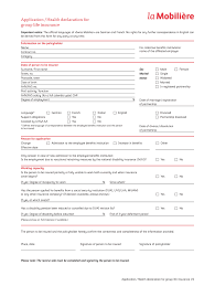 As to the state of health & Ch Die Mobiliar Application Health Declaration For Group Life Insurance 2019 2021 Fill And Sign Printable Template Online Us Legal Forms