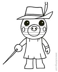 Top 10 printable roblox coloring pages. Piggy Roblox Coloring Pages Coloring Home