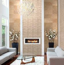 Large wall tile gives the illusion that rooms are larger than they actually are. Indoor Tile Eisler Val Tile Living Room Wall Marble