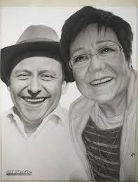 Did this drawing of a client's mom late last year. Her memorial is coming  up this July and this being the only frame of hers will be