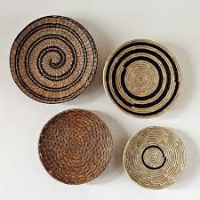 Decorative Bowl Wall Art Large Circles West Elm Basket Wall Art Basket Wall Decor Baskets On Wall