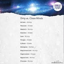 He also connects it with neurological disorders such as multiple sclerosis and lou gehrig's disease. Signs As Dirty Vs Clean Minds
