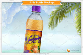 Soda Bottle Psd Mockup Mockup Presentation Design Soda Bottles
