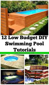 Vinyl liner and concrete pools have a lot of freedom in how they are formed. 12 Low Budget Diy Swimming Pool Tutorials Diy Crafts Diy Swimming Pool Swimming Pools Diy Pool