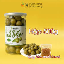 Ô mai xí muội sấu bao tử giòn chua ngọt cay Phan Huệ 100g 300g 500g giảm ho rát họng đặc sản Hà Nội