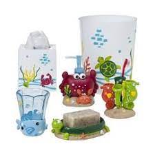 As you are probably aggregate likewise aware, getting the kids into the bathroom for apparatus get high on brushing their teeth and taking their baths can be perfectly a task. Crab Cove Bath Coordinates Kids Bathroom Accessories Kids Bathroom Bathroom Kids
