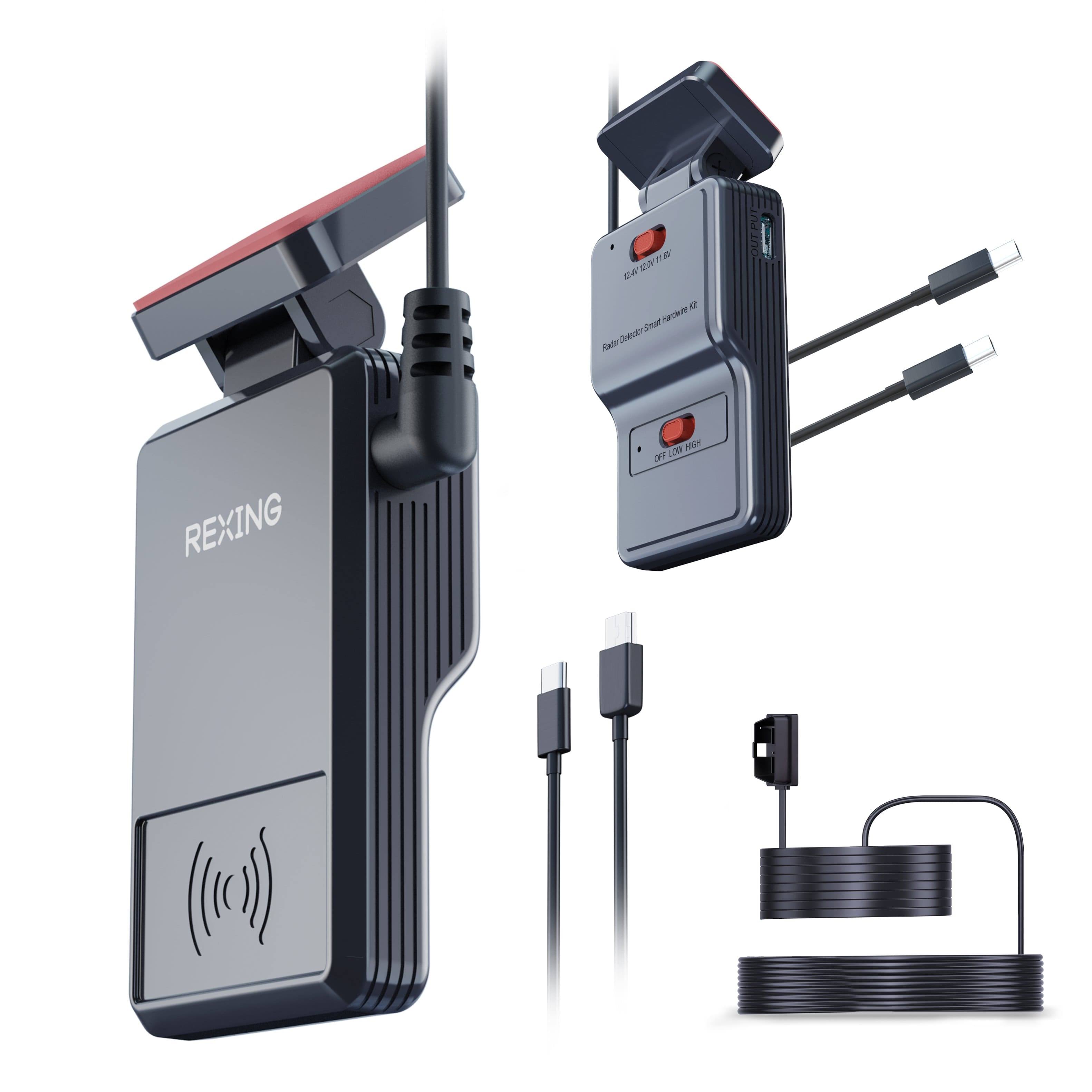 Dual Intelligent Hardwire Kit – Compatible with Type-C & Mini USB for All Rexing Dash Cams