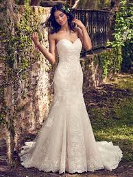 Wedding Dress Color Guide Shades Of White Love Maggie Fit And Flare Wedding Dress Fitted Wedding Dress Sottero Wedding Dress