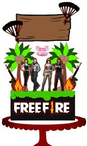 Patentes, logos, granadas e outros. Arquivos Silhouette Topo De Bolo Em Camadas Free Fire 05 No Elo7 Mundo Das Artes 10d15b7