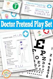 Doctor Pretend Play Kids Printables Pretend Play Printables Dramatic Play Preschool Printables Free Kids