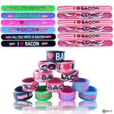 Reserve 2 for the top. Frog Sac Slap Bracelets For Kids Boys Girls 12 Pcs Silicone Snap On Bacon Themed Bracelet Set Novelty Accessories Great Party Favors And Party Supplies Buy Online In Guernsey At Guernsey Desertcart Com