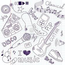 Pin By Whitney Morris On Illustrations Simple Doodles Music Doodle Doodle Drawings