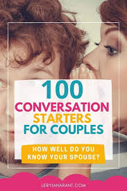 Here are some fun and totally random questions for married couples for a light hearted date night: 100 Fun Questions To Ask Your Spouse On Date Night Leryiah Arant