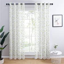 Save on top brands · earn reward points · save with coupons Topfinel Green Leaf Pattern Sheer Curtains For Living Room Bedroom Modern Tulle Home Decoration Curtain W100xh260cm Price From Kilimall In Kenya Yaoota