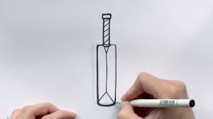 Prepare the cricket bat by having it knocked in. How To Draw A Cartoon Cricket Bat Youtube