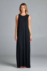 Cherish Usa Solid Maxi Dress Maxi Dress Solid Black Maxi Dress