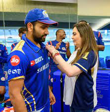 Rohit Sharma Fans - Rohit Sharma gets badges of Honour from MI owner Nita Ambani (y) | Facebook