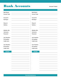 Bank Account Tracker Printables By Design Savings Account Tracker Accounting Bank Account