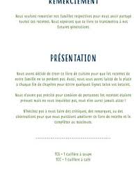Projet Recettes 2 Familles En 2020 Recette Livre De Cuisine Famille