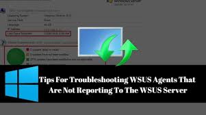 Tips For Troubleshooting Wsus Client That Are Not Reporting To The Wsus Server Tips Server Windows System