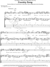 Seether Country Song Guitar Tab In E Major Download Print Sku Mn0096141
