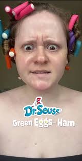 Girls Hair Dr Seuss Green Eggs and Ham