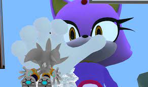 MMD Blaze About To Pick Up Silver by sonicmechaomega999 | Silver, Pick up,  Blazed