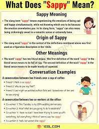 Sappy Meaning What Does The Interesting Slang Word Sappy Mean 7 E S L Slang Words Learn English Meant To Be