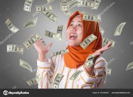 Portrait Happy Successful Young Asian Billionaire Muslim Woman Smiling  Happily — Stock Photo © airdone #247390230
