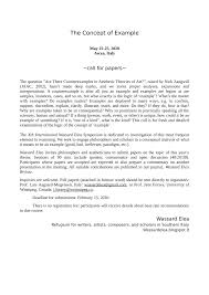 Research paper format appears to be so easy to handle! Pdf The Concept Of Example Cfp