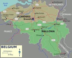 Alle länder auf der karte. Landkarte Belgien Ubersichtskarte Regionen Weltkarte Com Karten Und Stadtplane Der Welt
