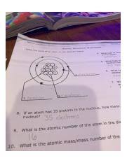 For quiz 3 and 4, count the number of electrons as before, then look the final number up as the atomic number on the periodic table where you will find the chemical symbol or name. Image 10 1 19 10 35 Pm Name Samantha Period Atomic Structure Worksheet Label The Parts Of An Atom On The Diagram Below 4 What Type Of Cha Proton Have Course Hero